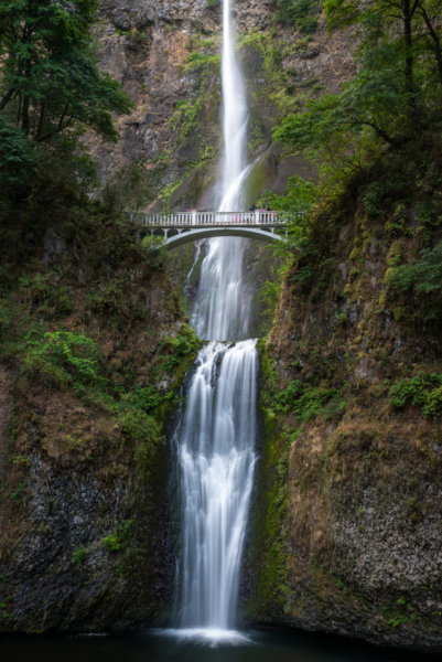 Multnomah waterfall in Oregon