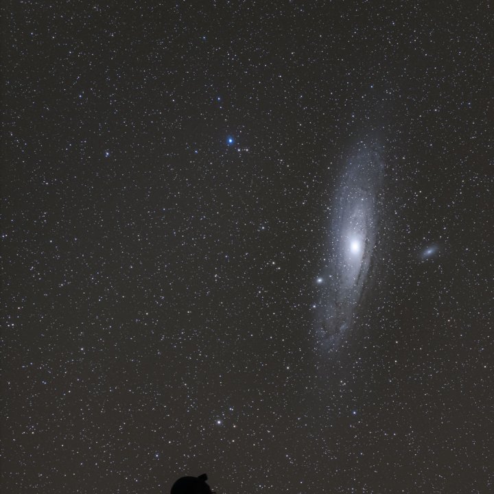 Selfportrait with Andromeda Galaxy