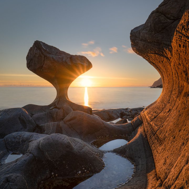 Rock Sculpted by Tidal Waves